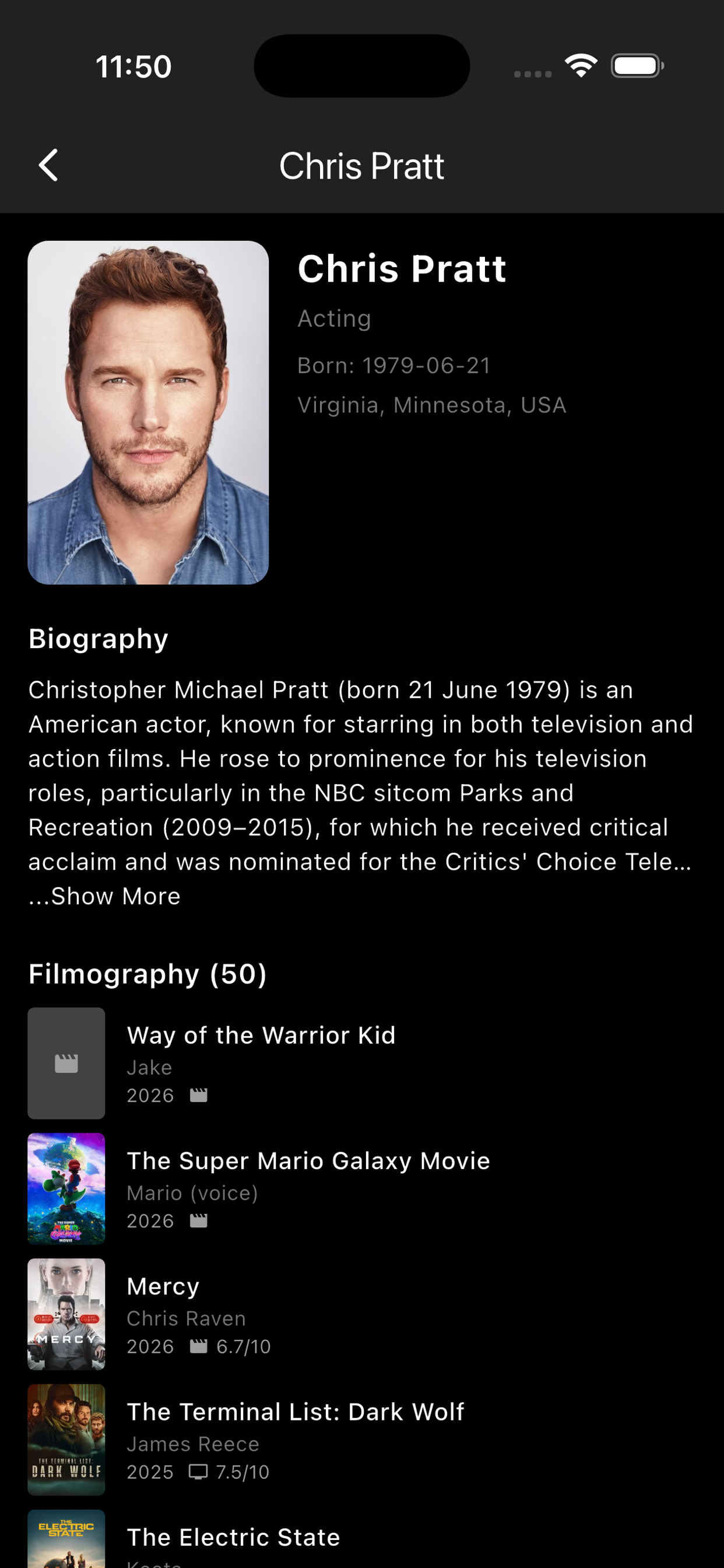 Cast & Crew Bio
